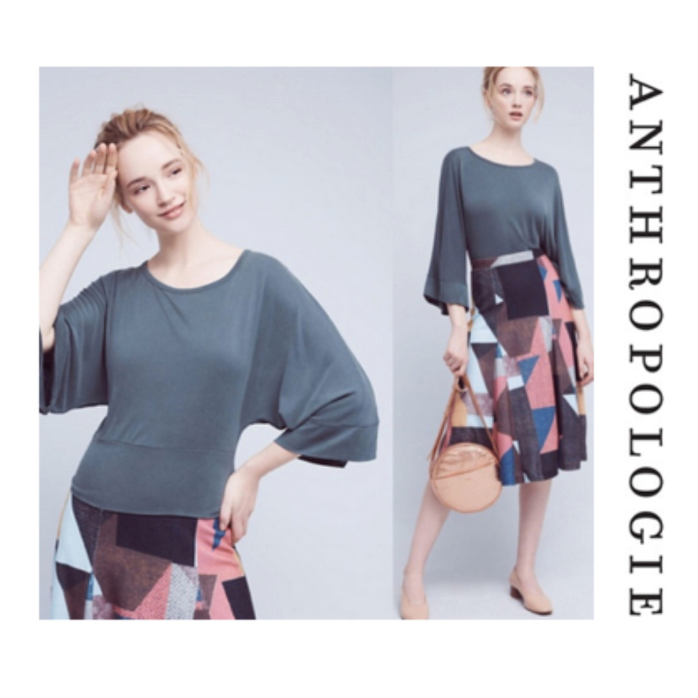 Anthropologie Deletta Wandertrail Dolman Top EUC